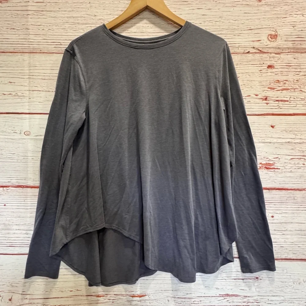 Lululemon Lifted Balance Long Sleeve in Heathered Titanium Sz 8 - Picture 3 of 9